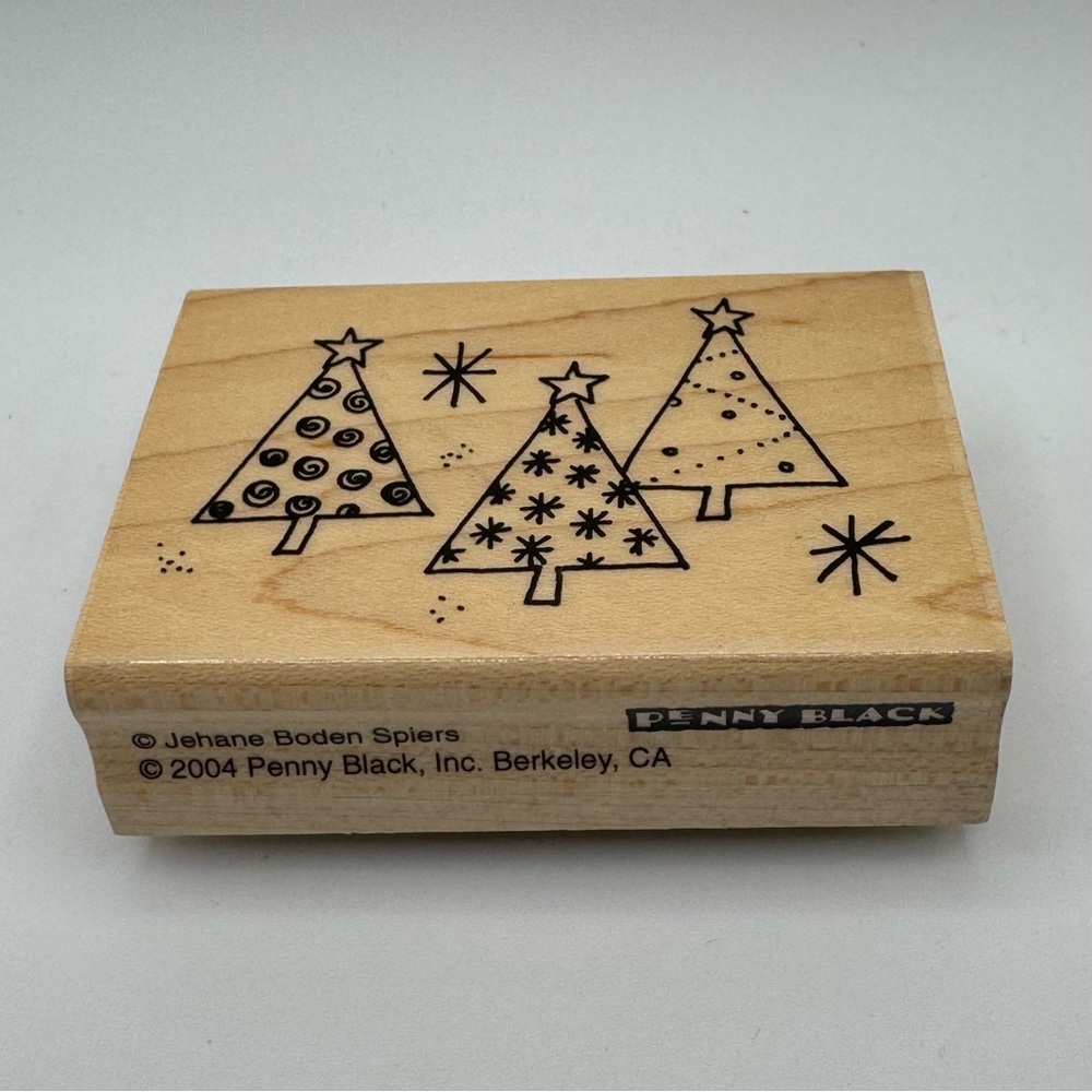 Three Trees Rubber Stamp - Picture 4 of 6